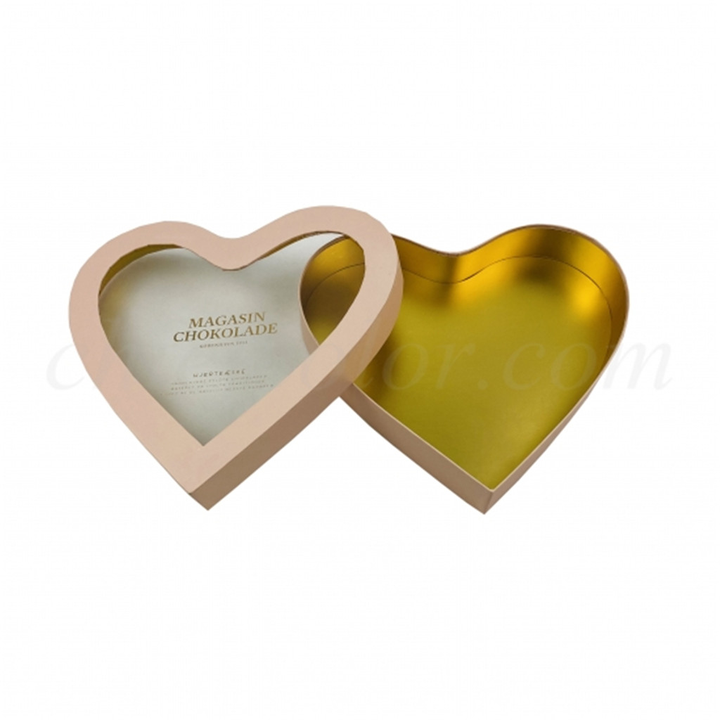 Rigid Heart Shape Gift Box For Chocolate